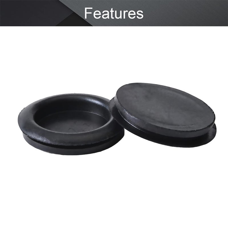 Fielect Rubber Grommet 10Pcs 32mm Mounting Dia Oil Resistant Armature Rubber Grommets for Wiring Cable Black - Image 3